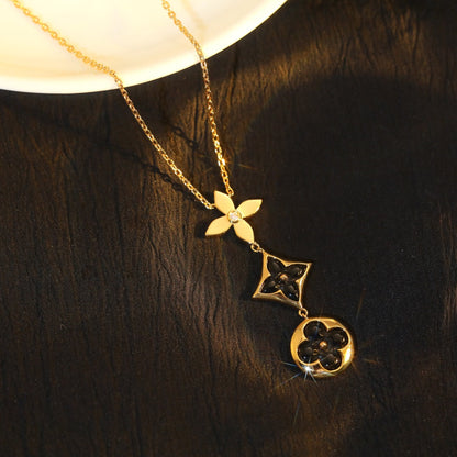 {
  "[Bling Jewelrys ]STAR AND SUN ONYX PINK GOLD NECKLACE": "【Bling Jewelrys】スター＆サン オニキス ピンクゴールドネックレス"
}