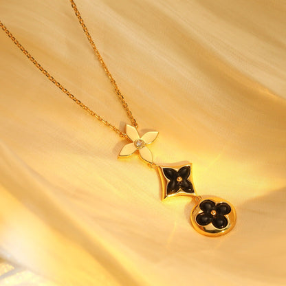 {
  "[Bling Jewelrys ]STAR AND SUN ONYX PINK GOLD NECKLACE": "【Bling Jewelrys】スター＆サン オニキス ピンクゴールドネックレス"
}