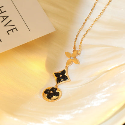 {
  "[Bling Jewelrys ]STAR AND SUN ONYX PINK GOLD NECKLACE": "【Bling Jewelrys】スター＆サン オニキス ピンクゴールドネックレス"
}