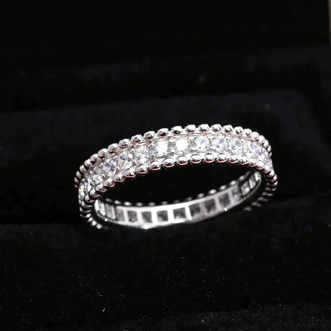[Bling Jewelrys] パーリー ダイヤモンド シルバーリング