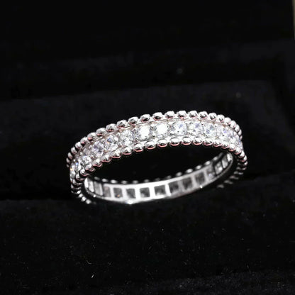 [Bling Jewelrys] パーリー ダイヤモンド シルバーリング