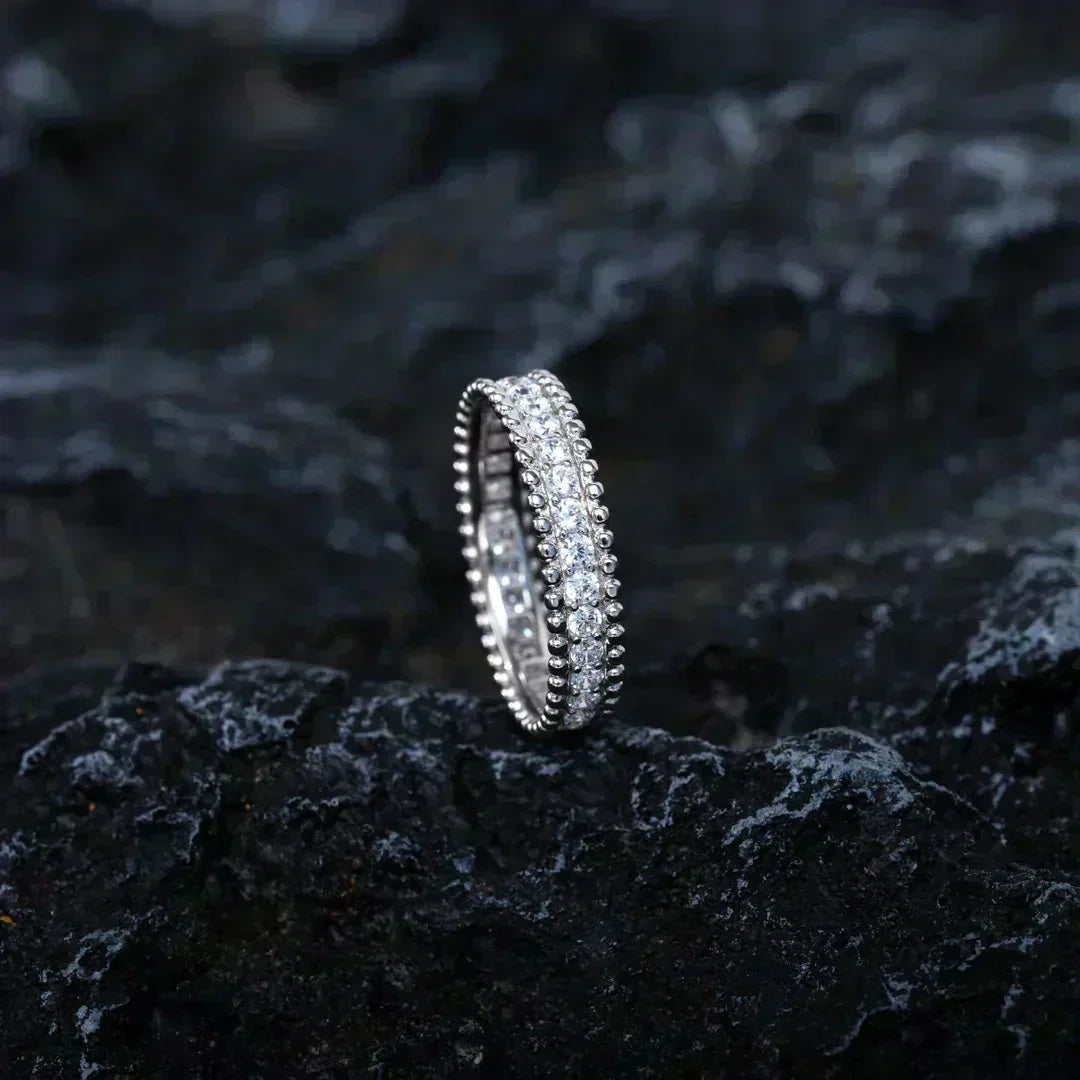 [Bling Jewelrys] パーリー ダイヤモンド シルバーリング