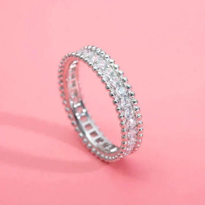 [Bling Jewelrys] パーリー ダイヤモンド シルバーリング