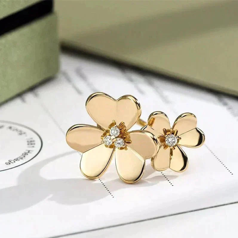 [Bling Jewelrys ]CLOVER COMOS GOLD DIAMOND RING
