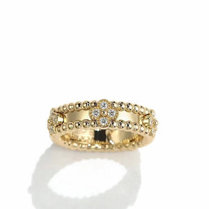 [Bling Jewelrys ]PERLEE GOLD-DIAMANT-RING