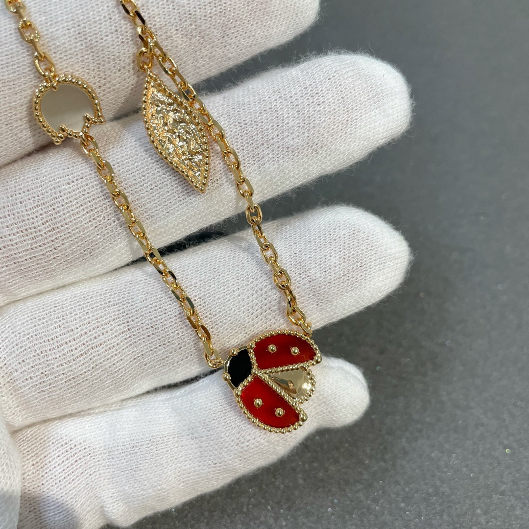 [Bling Jewelrys ]LUCKY SPRING 15 MOTIFS GOLD NECKLACE