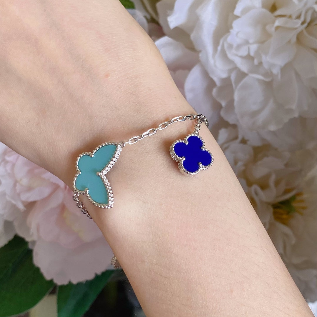 [Bling Jewelrys ]LUCKY SPRING SILVER BRACELET 4 MOTIF