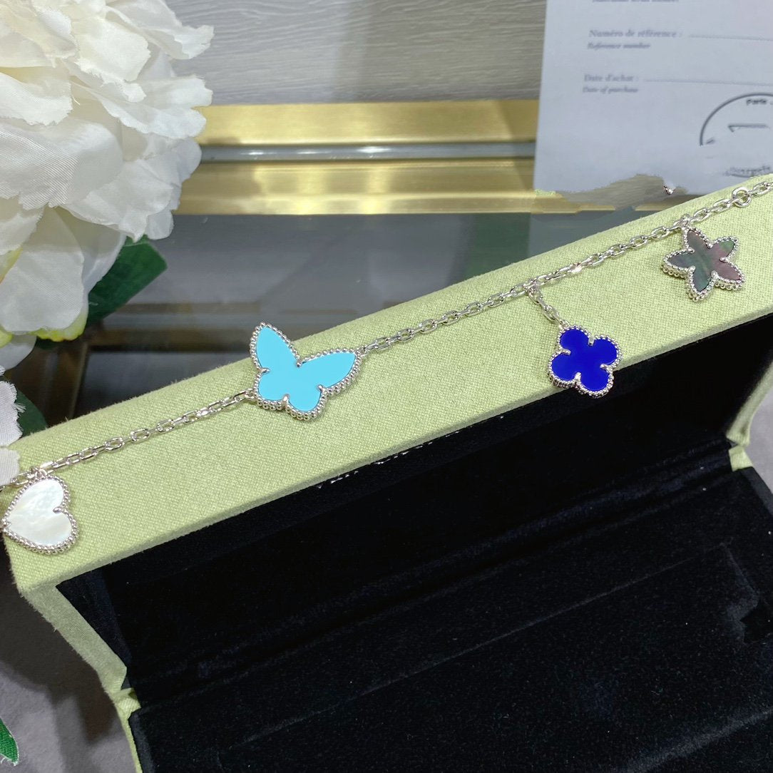 [Bling Jewelrys ]LUCKY SPRING SILVER BRACELET 4 MOTIF