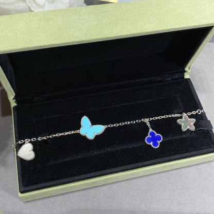 [Bling Jewelrys ]LUCKY SPRING SILVER BRACELET 4 MOTIF