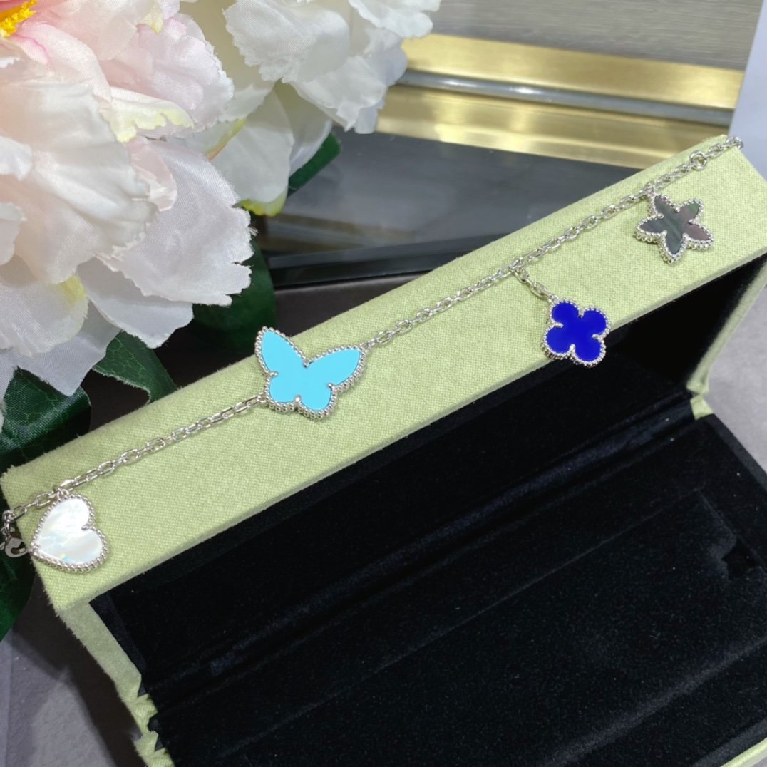 [Bling Jewelrys ]LUCKY SPRING SILVER BRACELET 4 MOTIF
