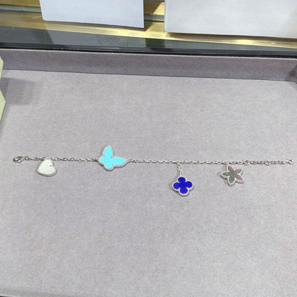 [Bling Jewelrys ]LUCKY SPRING SILVER BRACELET 4 MOTIF