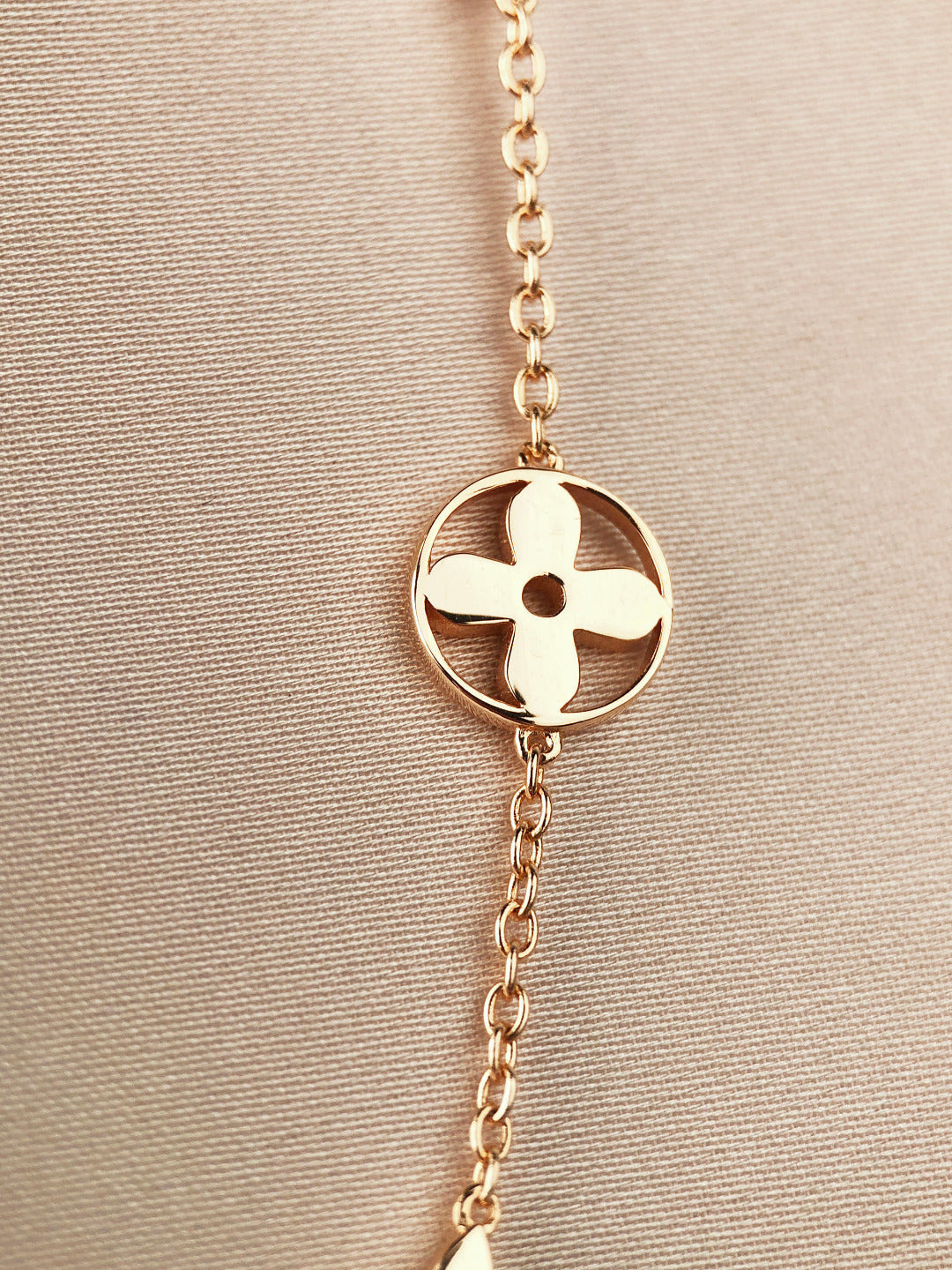 [Bling Jewelrys ]STAR AND SUN 7 MOTIFS GOLD BRACELET