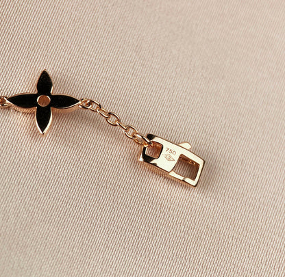 [Bling Jewelrys ]STAR AND SUN 7 MOTIFS GOLD BRACELET