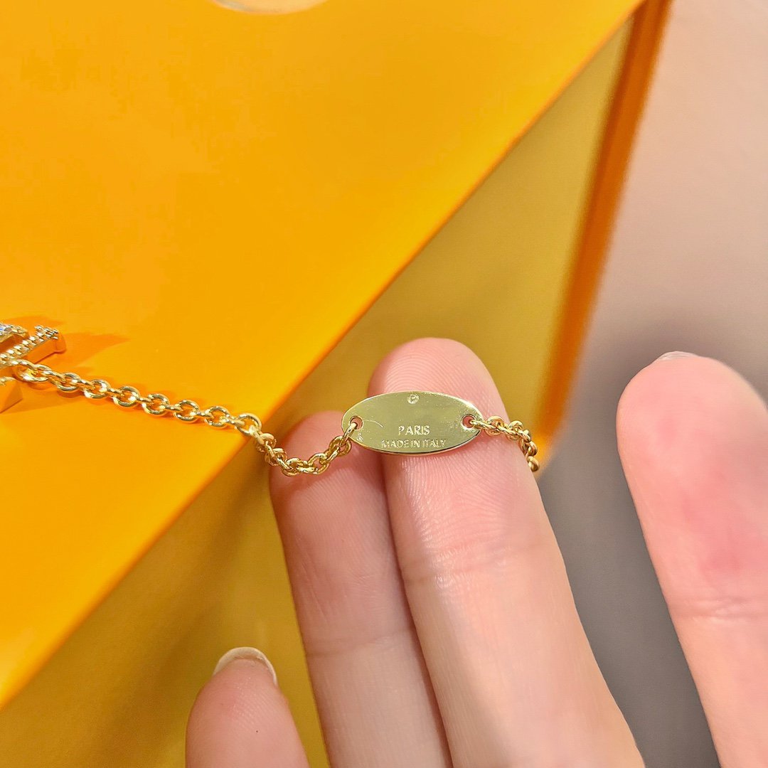 [Bling Jewelrys ]LOGO STAR MOTIF GOLD BRACELET