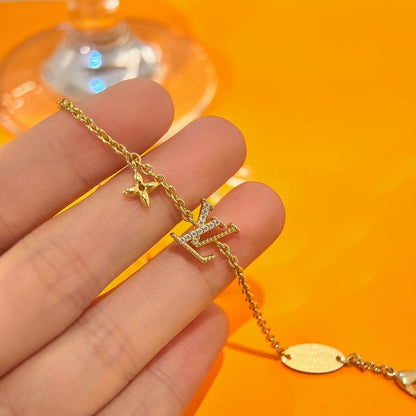 [Bling Jewelrys ]LOGO STAR MOTIF GOLD BRACELET