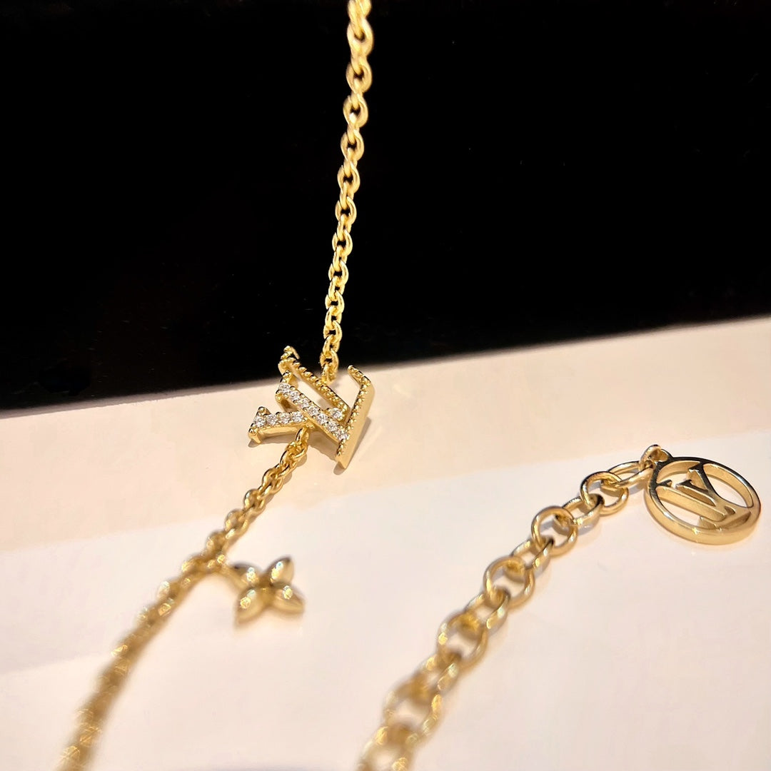[Bling Jewelrys ]LOGO STAR MOTIF GOLD BRACELET