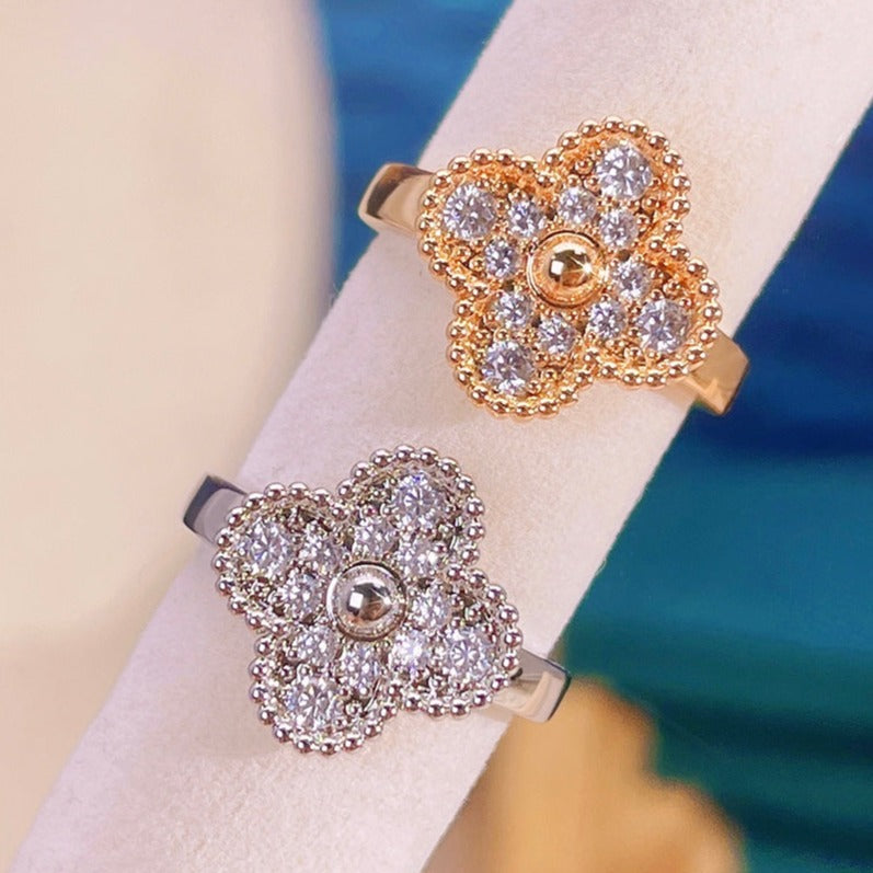 [Bling Jewelrys ]クローバーダイヤモンドリング
