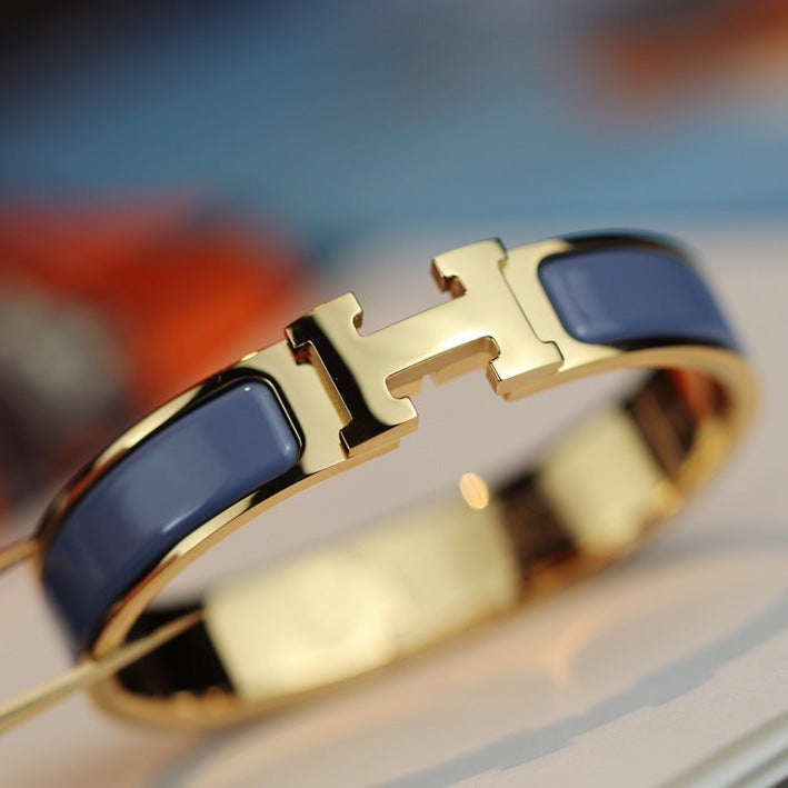 [Bling Jewelrys ]Hブレスレット 12mm ブルーグレー