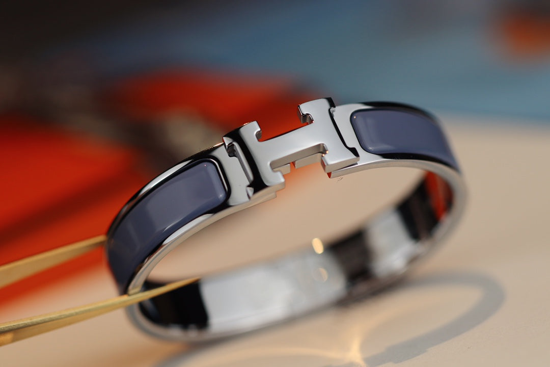 [Bling Jewelrys ]Hブレスレット 12mm ブルーグレー