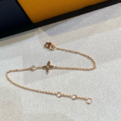 [Bling Jewelrys ]STAR DIAMOND PINK GOLD BRACELET