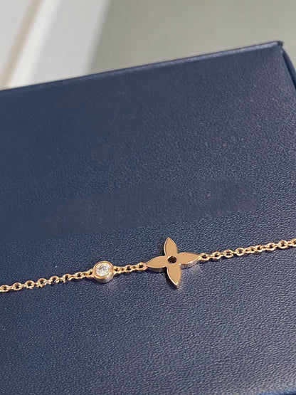 [Bling Jewelrys ]STAR DIAMOND PINK GOLD BRACELET