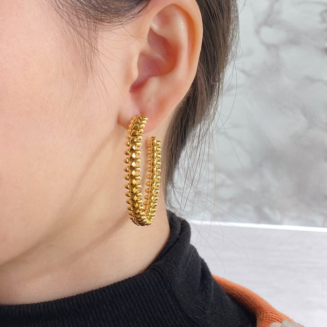 [Bling Jewelrys ]CLASH LARGE HOOP EARRINGS