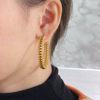 [Bling Jewelrys ]CLASH LARGE HOOP EARRINGS
