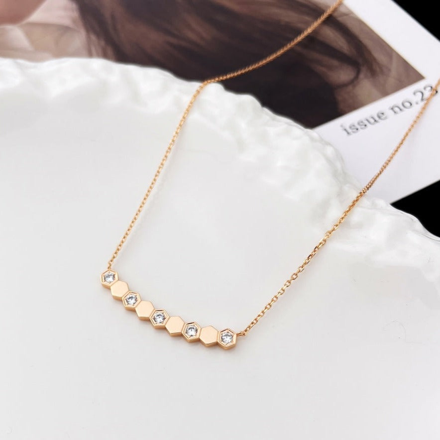 [Bling Jewelrys ]BEE MY LOVE DIAMANT-HALSKETTE