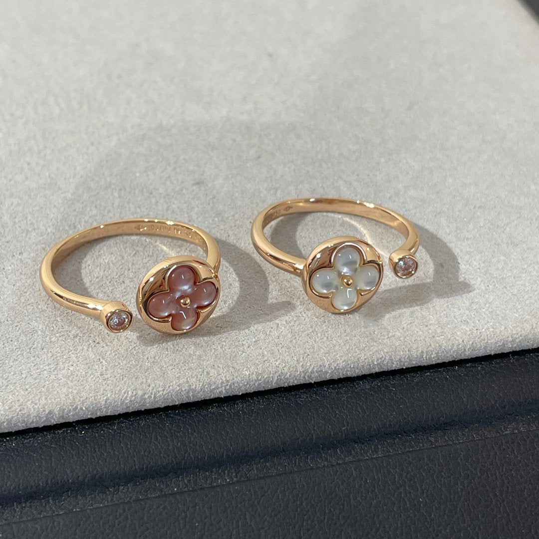 [Bling Jewelrys ]SUN 1 DIAMOND PINK MOP RING