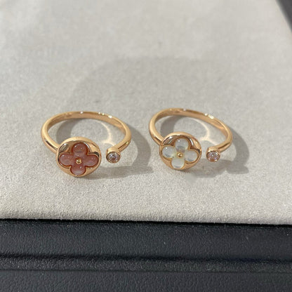 [Bling Jewelrys ]SUN 1 DIAMOND PINK MOP RING