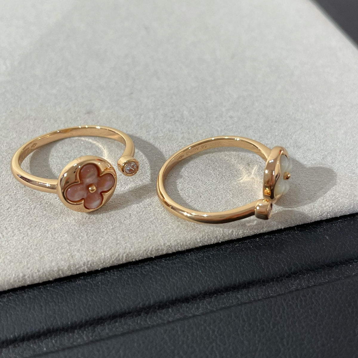 [Bling Jewelrys ]SUN 1 DIAMOND PINK MOP RING