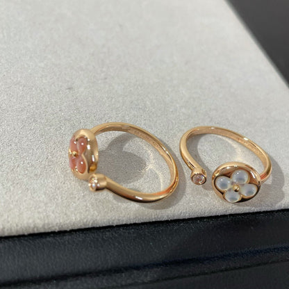 [Bling Jewelrys ]SUN 1 DIAMOND PINK MOP RING