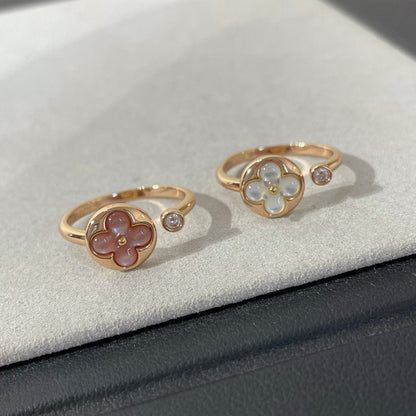 [Bling Jewelrys ]SUN 1 DIAMOND PINK MOP RING