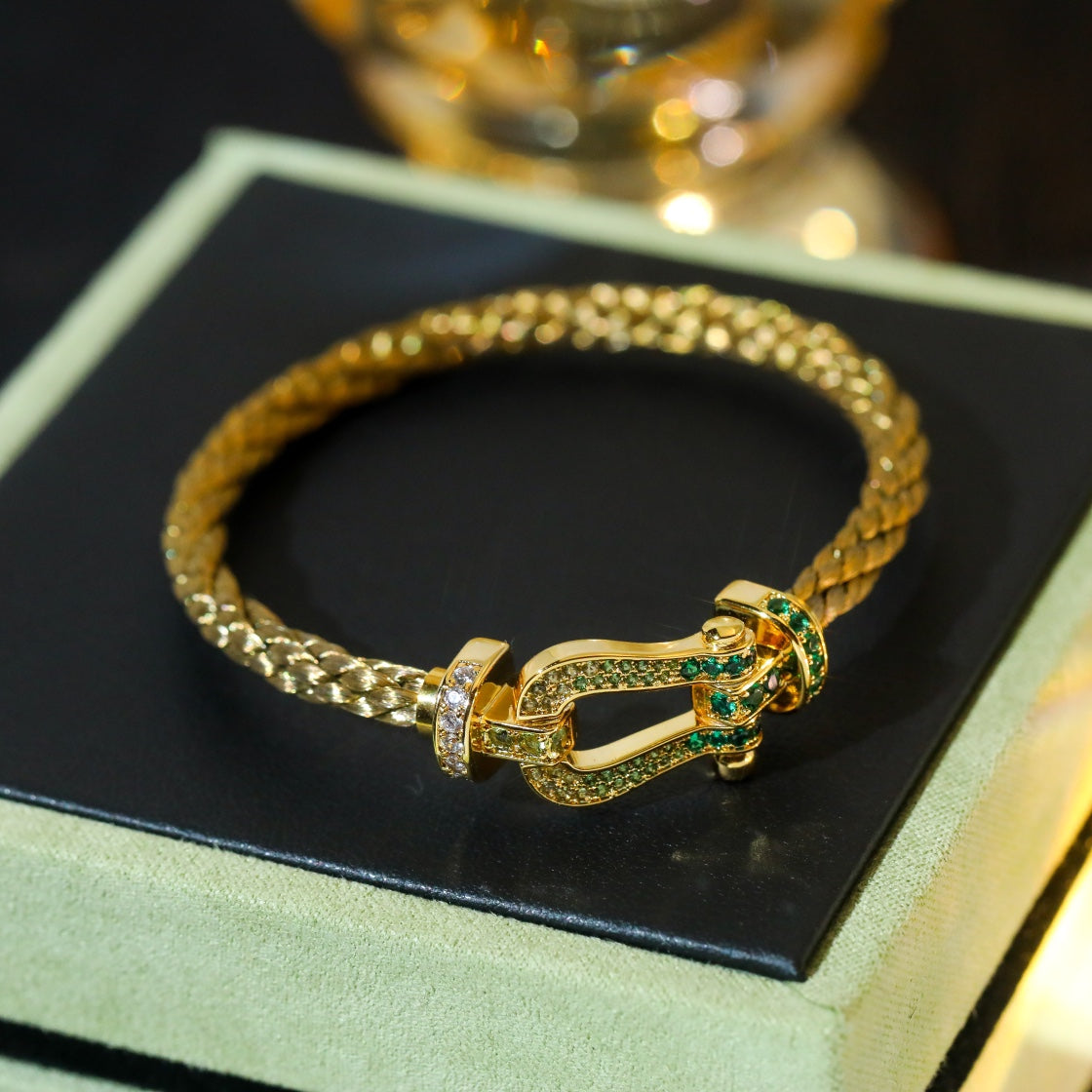[Bling Jewelrys ]FORCE 10 GOLD GREEN DIAMOND PAVED