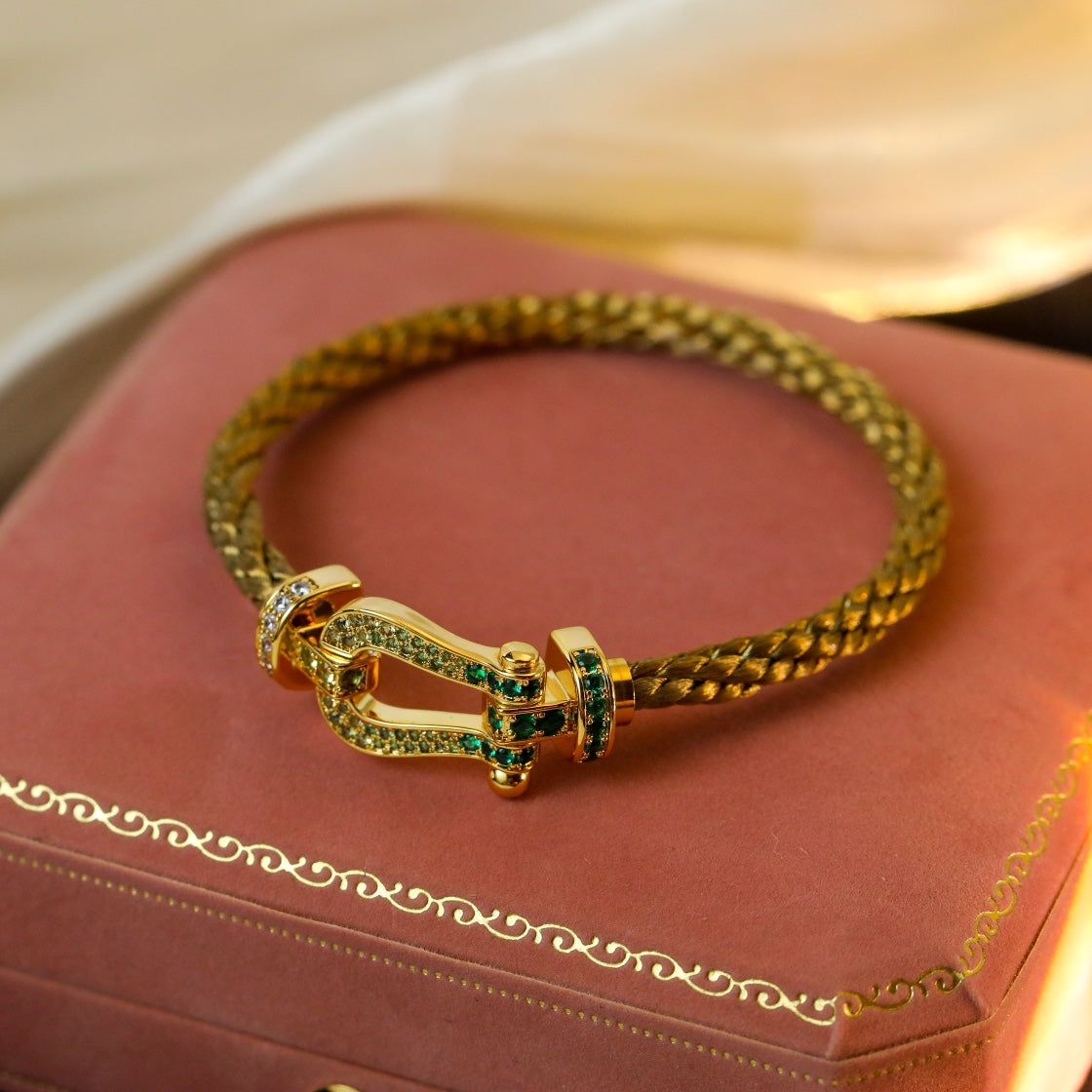 [Bling Jewelrys ]FORCE 10 GOLD GREEN DIAMOND PAVED