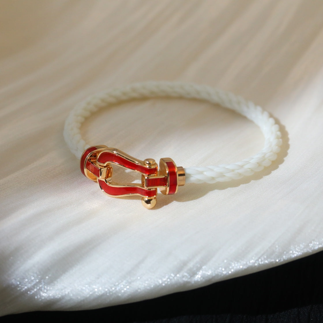 [Bling Jewelrys ]FORCE 10 WHITE TEXTILE DIAMOND PAVED