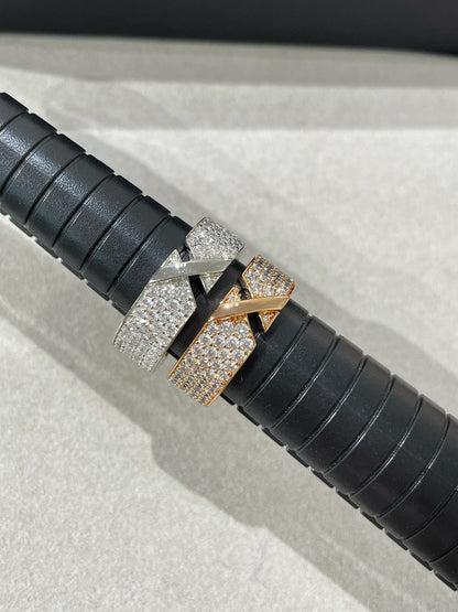 [Bling Jewelrys ]LIENS EVIDENCE  DIAMOND PAVED RING