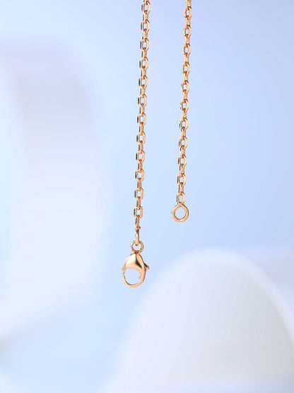 [Bling Jewelrys ]H CAGE PINK GOLD NECKLACE
