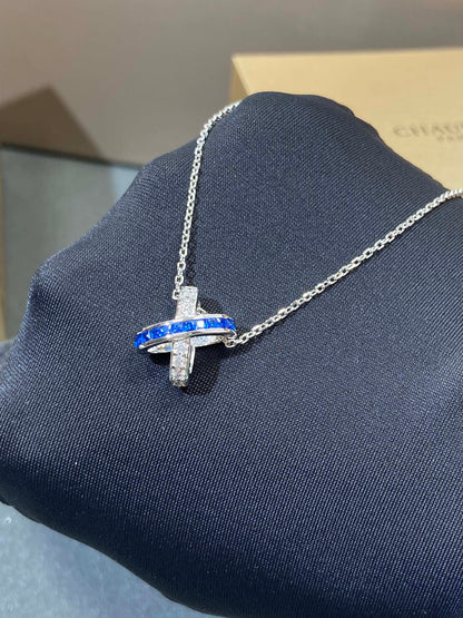 [Bling Jewelry] LIENS DIAMANT-SILBERHALSKETTE