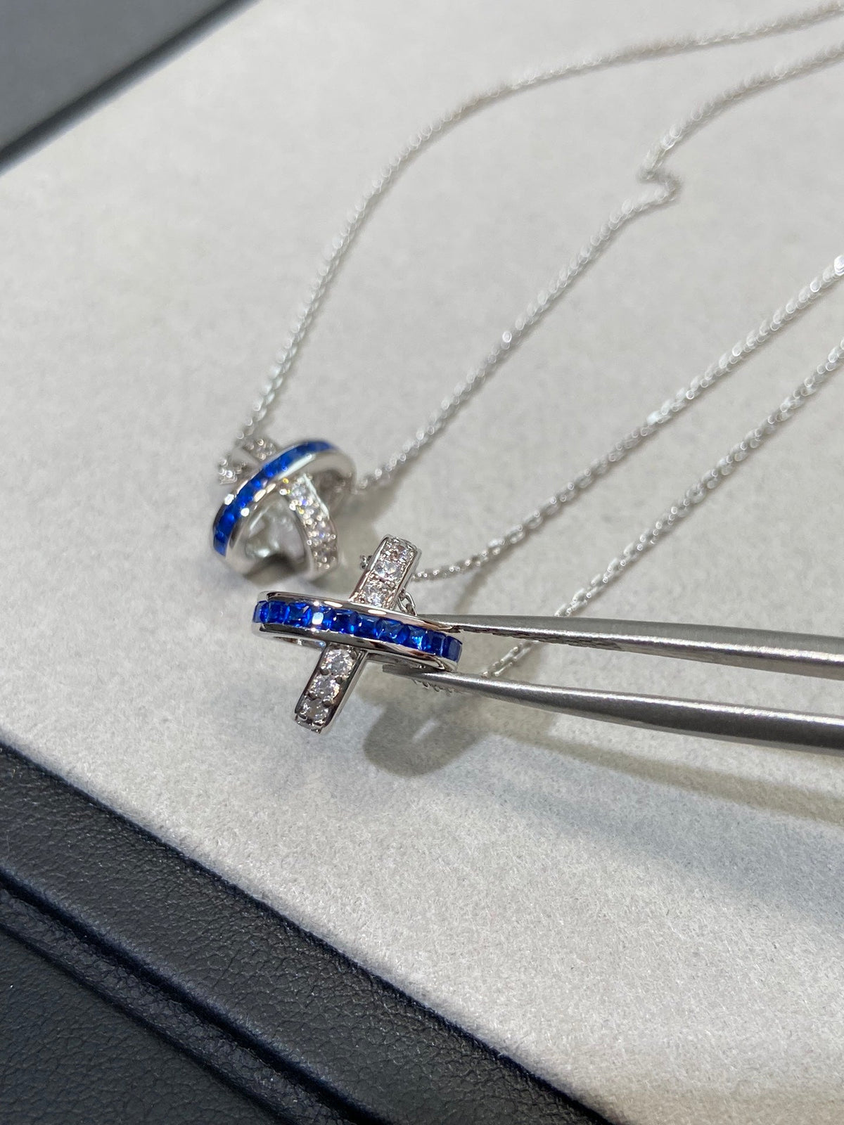 [Bling Jewelry] LIENS DIAMANT-SILBERHALSKETTE