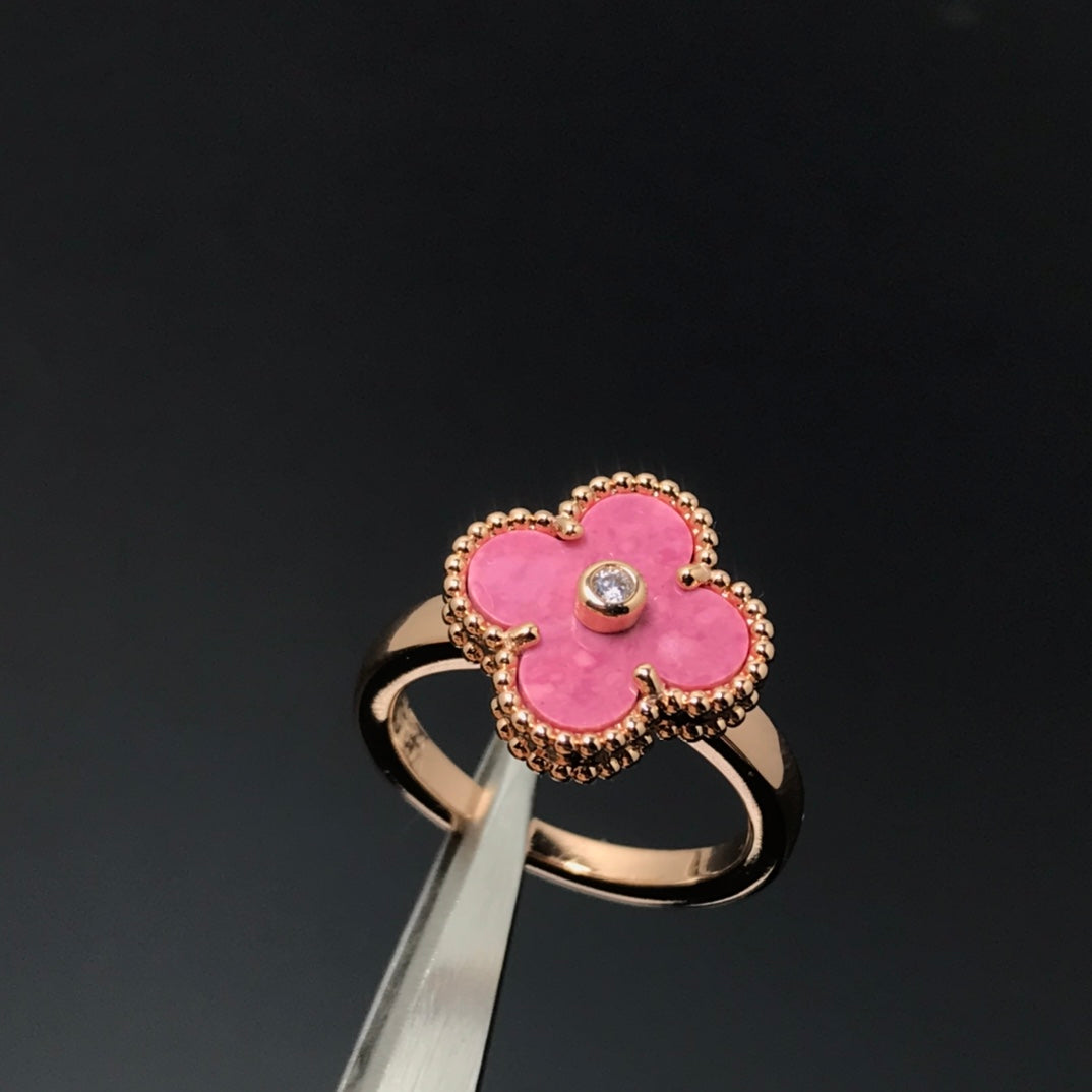 [Bling Jewelrys] クローバー ロードナイト ローズゴールド リング