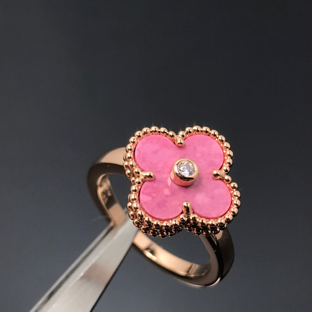 [Bling Jewelrys] クローバー ロードナイト ローズゴールド リング