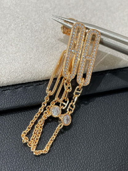[Bling Jewelrys ]CHAINE CHAOS DIAMOND DROP EARRINGS