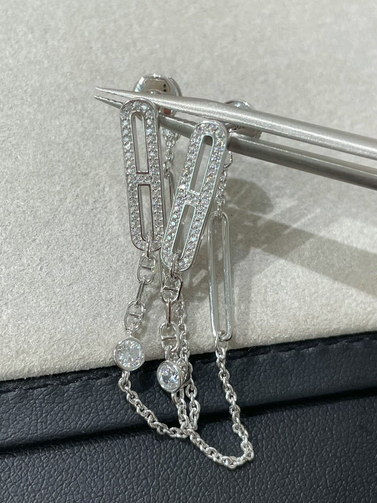 [Bling Jewelrys ]CHAINE CHAOS DIAMOND DROP EARRINGS