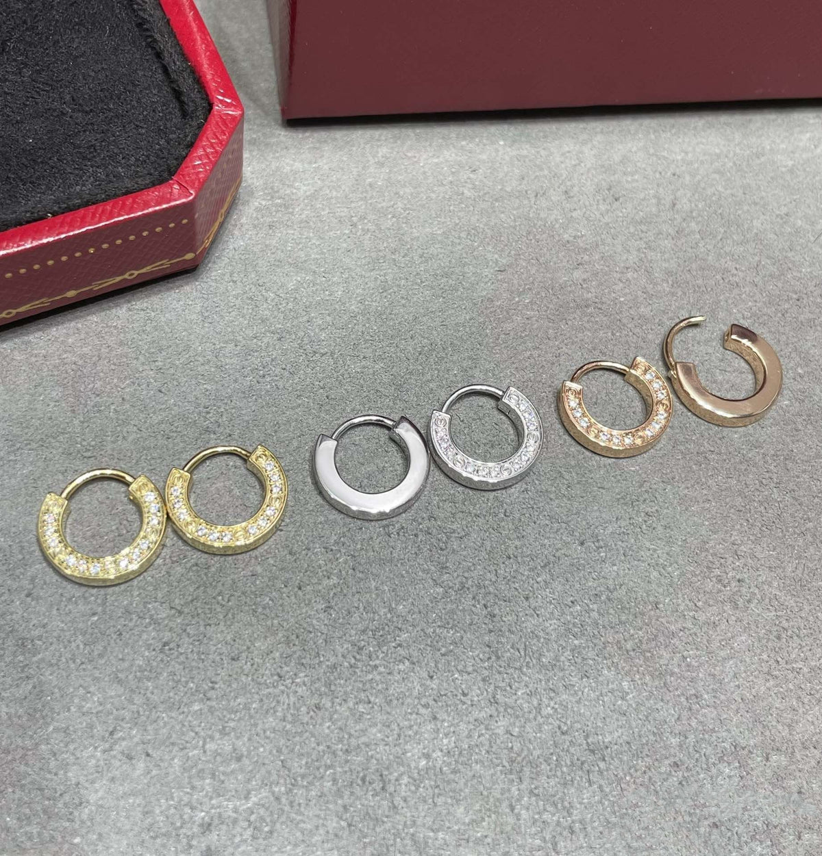[Bling Jewelrys ]LIEBES-DIAMANT-OHRRINGE