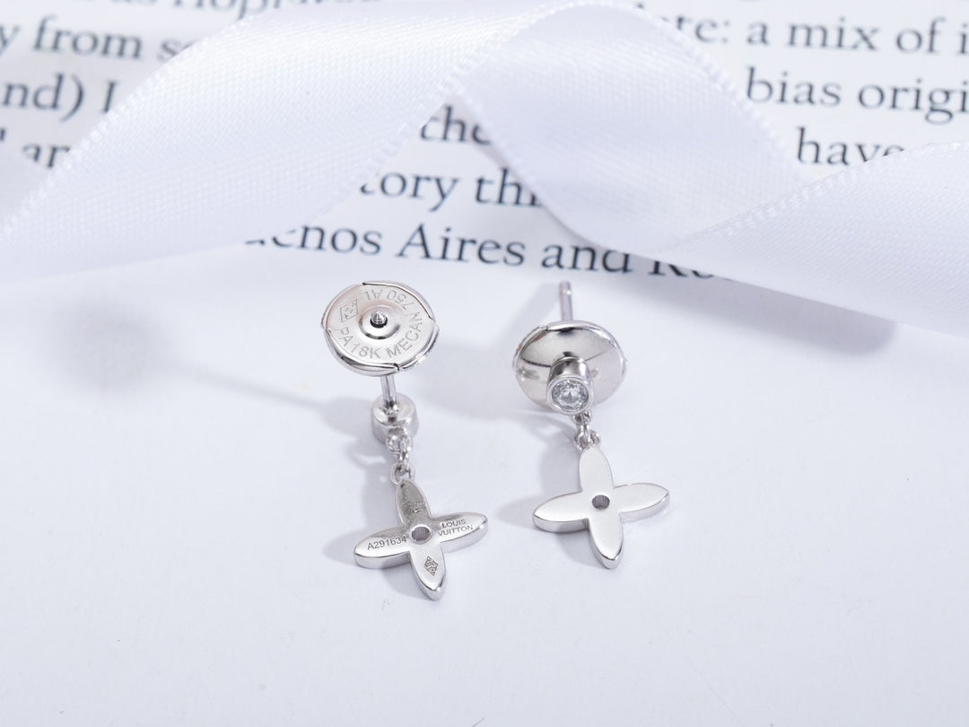 [Bling Jewelrys ]VIDYLLE SILVER DIAMOND MINI DROP EARRINGS