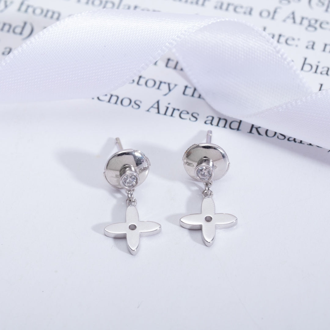 [Bling Jewelrys ]VIDYLLE SILVER DIAMOND MINI DROP EARRINGS