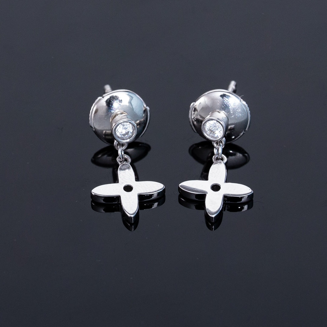 [Bling Jewelrys ]VIDYLLE SILVER DIAMOND MINI DROP EARRINGS