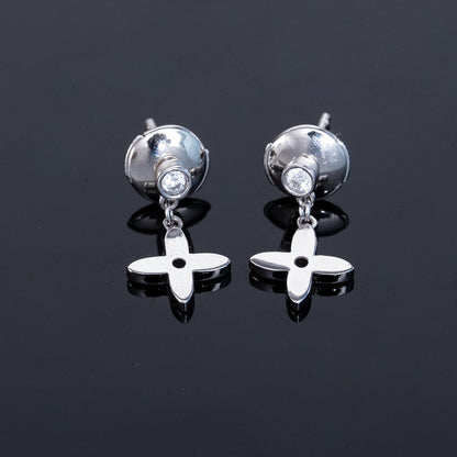 [Bling Jewelrys ]VIDYLLE SILVER DIAMOND MINI DROP EARRINGS