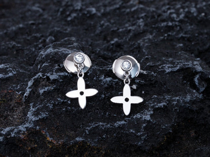 [Bling Jewelrys ]VIDYLLE SILVER DIAMOND MINI DROP EARRINGS